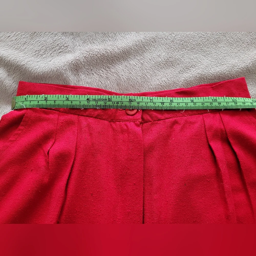 Brand New- High Waisted Pants in Raw Silk - Picture 5 of 10